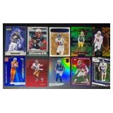 10-Card Numbered Football Card Lot
