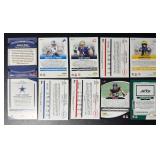 10-Card Numbered Star Football Card Lot