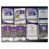 Justin Jefferson 8-Card Parallel Minnesota Vikings Football Card Lot
