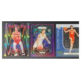 Zaccharie Risacher 3-Card Rookie Parallel Atlanta Hawks Basketball Card Lot