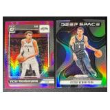 Victor Wembanyama San Antonio Spurs 2-Card Parallel Basketball Card Lot