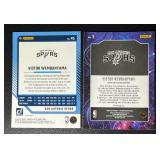 Victor Wembanyama San Antonio Spurs 2-Card Parallel Basketball Card Lot