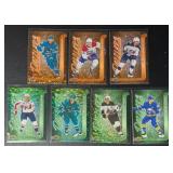 7-Card NHL Dazzlers Insert Green/Orange Hockey Parallel Lot