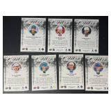 7-Card NHL Dazzlers Insert Green/Orange Hockey Parallel Lot