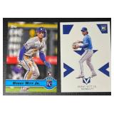 Bobby Witt Jr. 2-Card Kansas City Royals MLB Rookie Baseball Card Lot