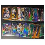 24-Card Star WR Parallel/Insert Football Card Lot (DJ Moore, Waddle, and more!)