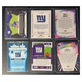 Malik Nabers New York Giants 6-Card Rookie Football Card Lot