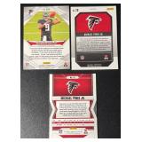 Michael Penix 3-Card Rookie Parallel/Numbered Atlanta Falcons Football Card Lot