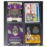Jordan Addison 4-Card Rookie/Insert Minnesota Vikings Football Card Lot
