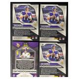 Sam Darnold 4-Card Minnesota Vikings Parallel Football Card Lot