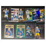 Justin Herbert Los Angeles Chargers 10-Card Insert/Parallel Football Card Lot