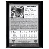 Justin Morneau RARE Autographed Rochester Red Wings Top Prospects 2004 International League #18 Minnesota Twins Baseball Card