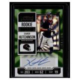 Xavier Hutchinson Auto RC 2023 Contenders #149 Rookie Football Card