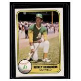 Rickey Henderson 2nd Year 1st Fleer 1981 #574 Vintage Baseball Card