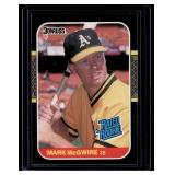 Mark McGwire RC 1987 Donruss Rated Rookie #46 Baseball Card