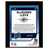 MaShawn Lloyd Auto Purple 2024 Donurss Raed Rookie #374 Green Bay Packers Football Card