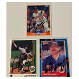 (3) Juan Berebgeur On-Card Auto Minnesota Twins Baseball Cards