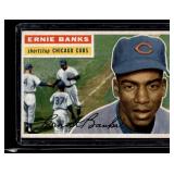 Ernie Banks 1956 Topps #15 Vintage Baseball Card - NICE SHAPE!