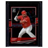 Alburt Pujols /125 Black Refractor 2020 Donruss Optic #195 Numbered 51/125 Baseball Card