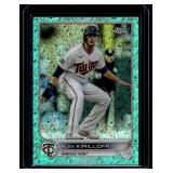 Alex Kiriloff /199 Aqua Refractor 2022Topps Chrome #105 Numbered 19/199 Minnesota Twins Baseball Card
