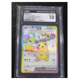 2024 Pokemon Surging Sparks Pikachu EX #219/191 CGC 10