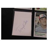 Vintage In Person Baseball Autograph Lot | 4 Cards