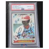 1979 Topps Lou Brock #665 PSA 10 Auto Grade
