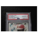 1979 Topps Lou Brock #665 PSA 10 Auto Grade