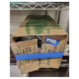 Cobalt Blue Glass Decanter Vase - Tall Neck, 21 in