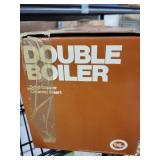 Copper Double Boiler with Ceramic Insert - Pot & Lid