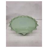 Martha Stewart Jadeite Glass Highbrook Cake Stand - 11in x 4.7in