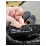 Dansko Grey Felt Slip-On Mules & Black Leather Lace-Up Boots - size 6