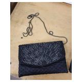 Handbags & Clutches - Beaded Black Clutch, Sequined Clutch, Satin Clutch, Beige Chick Tote