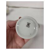 Reutter Porzellan Egg Cups - Vintage Travel Souvenir Set of 7 (City Landmarks) Made in West Germany