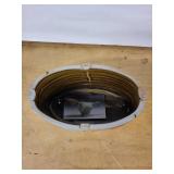 Mid-Century Modern Ceramic Planter Vase with Abstract Glaze and Rim Medallions