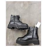New Boots - Memory Foam, Size 6.5, Black Leather