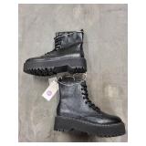 New Boots - Memory Foam, Size 6.5, Black Leather