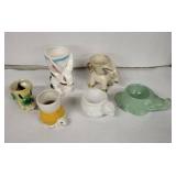 Carlton Ware Vintage Egg Cups - Assorted Animal Shapes, Set of 6, Made in England