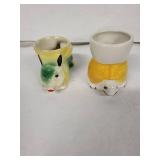 Carlton Ware Vintage Egg Cups - Assorted Animal Shapes, Set of 6, Made in England