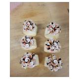 B. Altman & Co Capiz Shell Napkin Rings - Made in Philippines (Lot of 6)