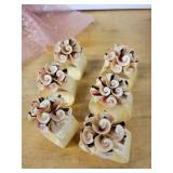 B. Altman & Co Capiz Shell Napkin Rings - Made in Philippines (Lot of 6)
