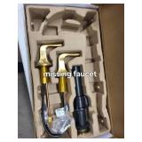 2 Rubicon 8-Inch Widespread Bathroom Faucets -  Brass and chrome