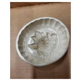 Vintage Stoneware Jelly Molds - Set of 4 Floral & Shell Designs