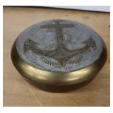 Brass Anchor coaster set ) - Made in India