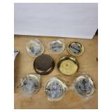 Brass Anchor coaster set ) - Made in India