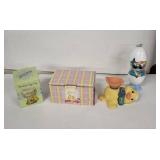 Porcelain Egg Cups (Lot of 4) - Vintage Floral Decor With Duck Figures