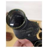 DEXTER Mat Cutter with Box - Tasco 30X Illuminated Microscope - US Army Binoculars in Leather Case