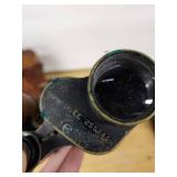 DEXTER Mat Cutter with Box - Tasco 30X Illuminated Microscope - US Army Binoculars in Leather Case