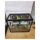 Oceanic Glass Terrarium with Mesh Top - Rectangular Habitat for Small Reptiles