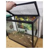 Oceanic Glass Terrarium with Mesh Top - Rectangular Habitat for Small Reptiles
